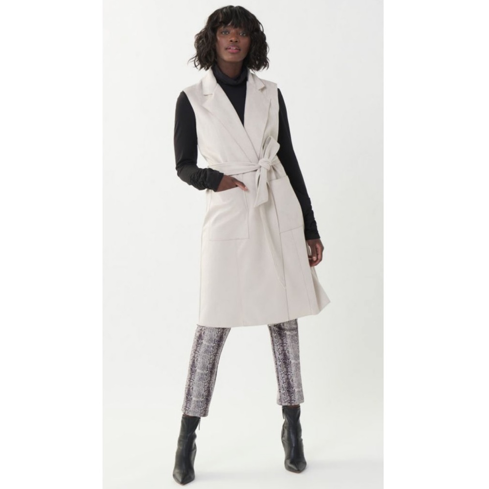 NWT Joseph Ribkoff Vegan Suede Vest Size S